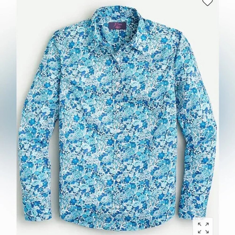 J. Crew Slim perfect shirt in Liberty® Elysian Day floral NWT Sz 6